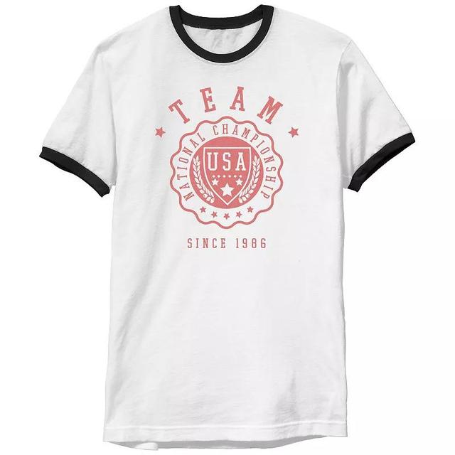 Mens Team USA Since 1986 Ringer Graphic Tee Product Image