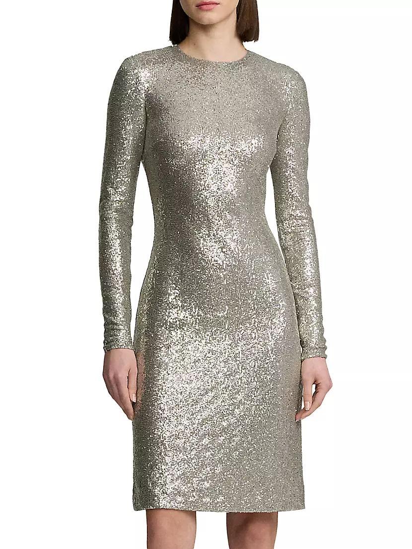 Alexandra Sequined Cocktail Dress Product Image