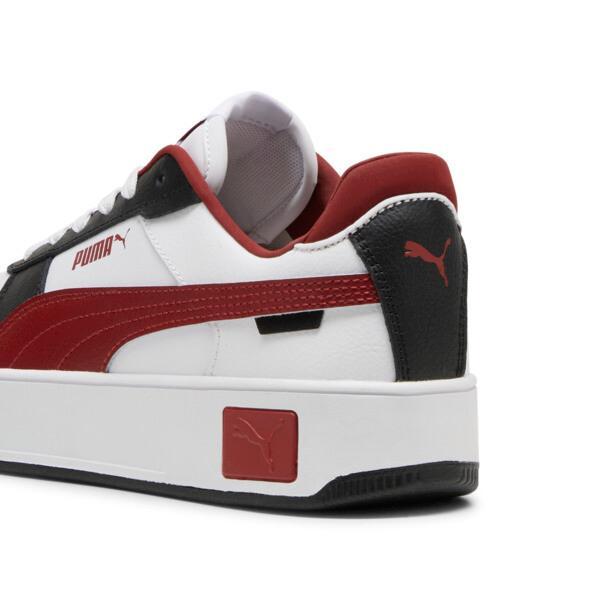 PUMA Carina Street Women's Sneakers in White/Intense Red/Black Product Image