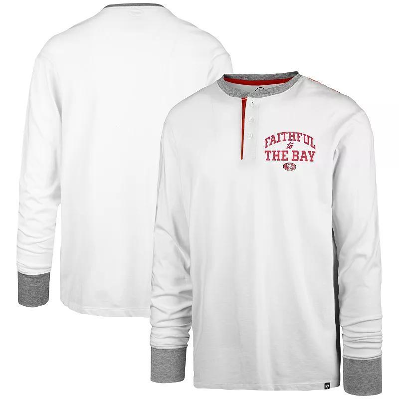 Mens 47 Cream San Francisco 49ers Faithful to The Bay Pats Peek Henley T-Shirt Product Image