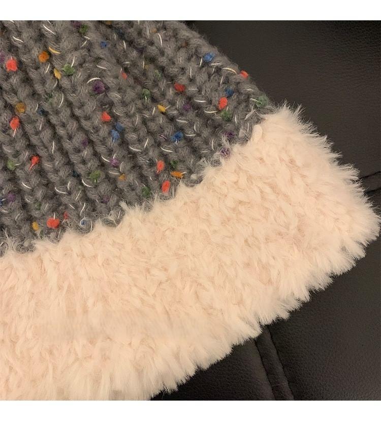 Faux Fur Knit Beanie product image