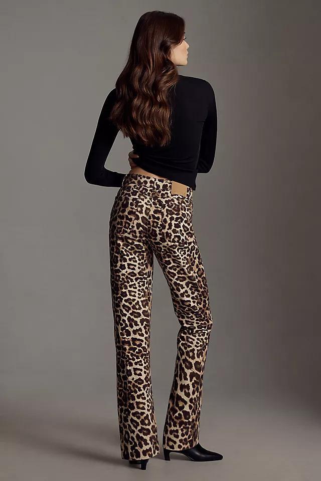 ALIGNE Miso Leopard-Print Straight-Leg Jeans Product Image