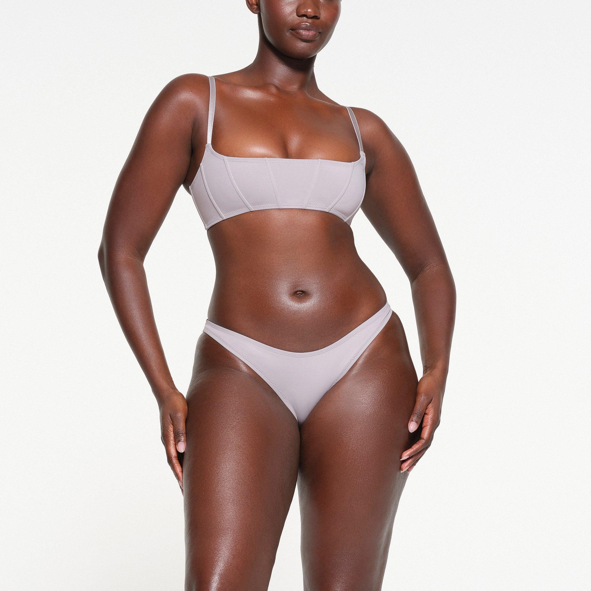 SIGNATURE SWIM CORSET BIKINI TOP | CHROME Product Image