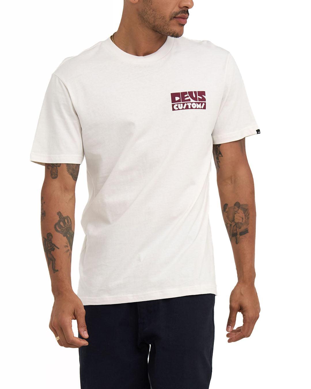 Pushstart Tee - Vintage White Product Image