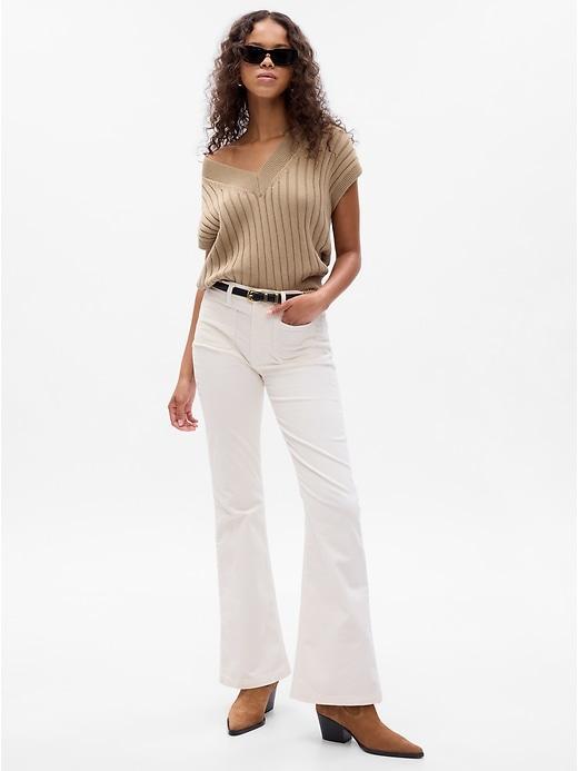 High Rise Corduroy &apos;70s Flare Pants Product Image