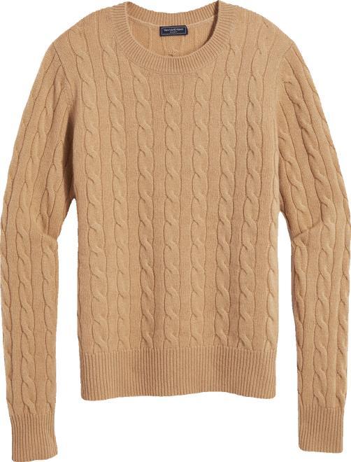 Cashmere Classic Cable Crewneck Sweater Product Image