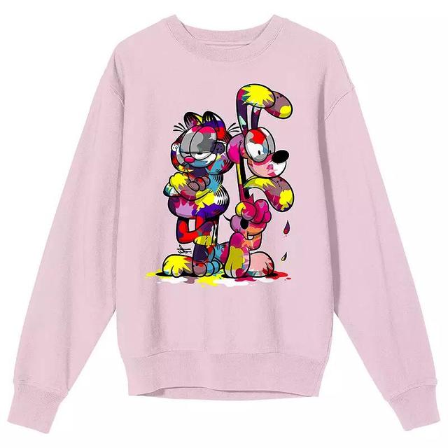 Mens Garfield Paint-Stained Sweatshirt Product Image