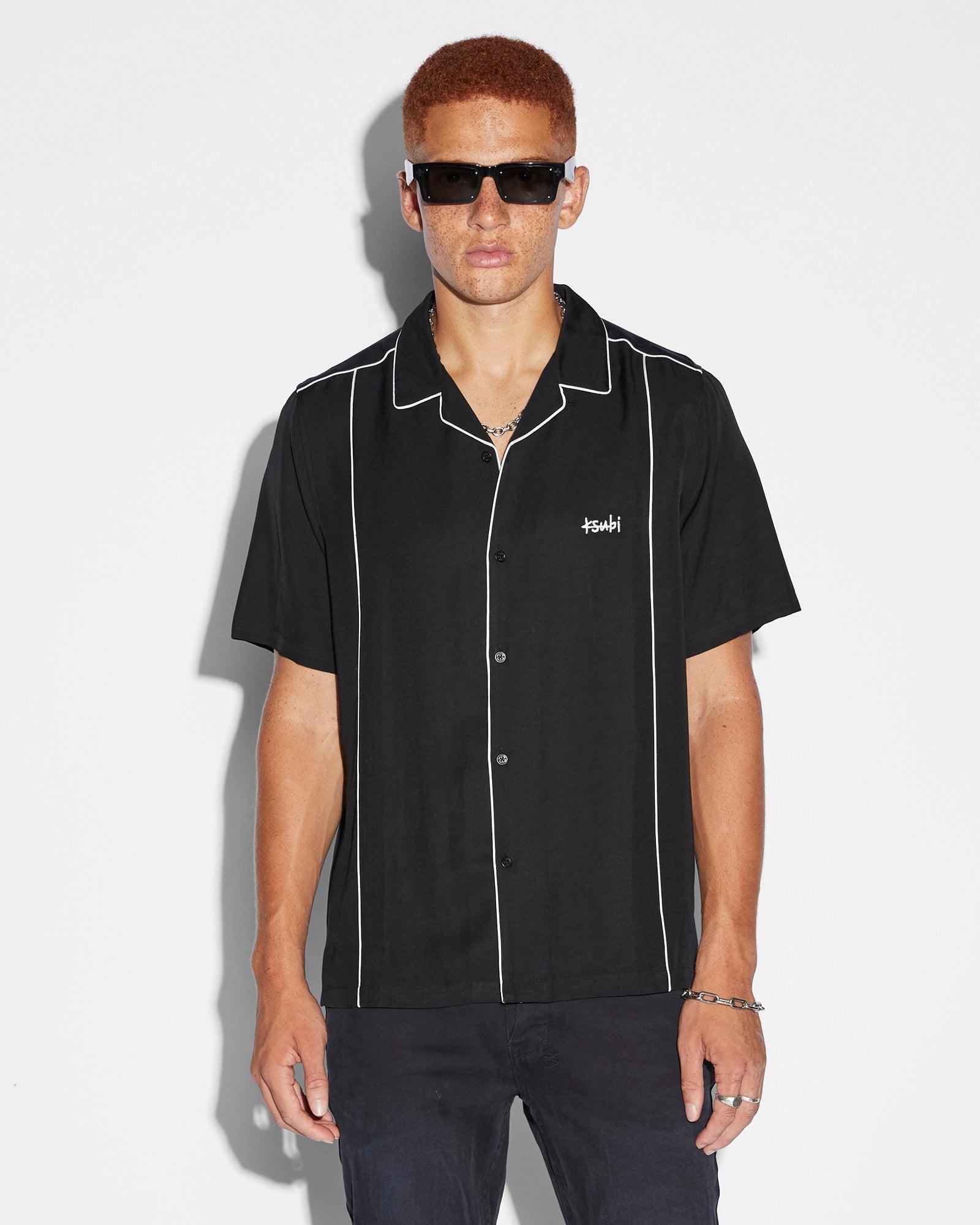 KSUBI DOWNTOWN RESORT SS SHIRT BLACK Male Product Image