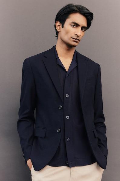 Regular Fit Wool-Blend Jacket Product Image