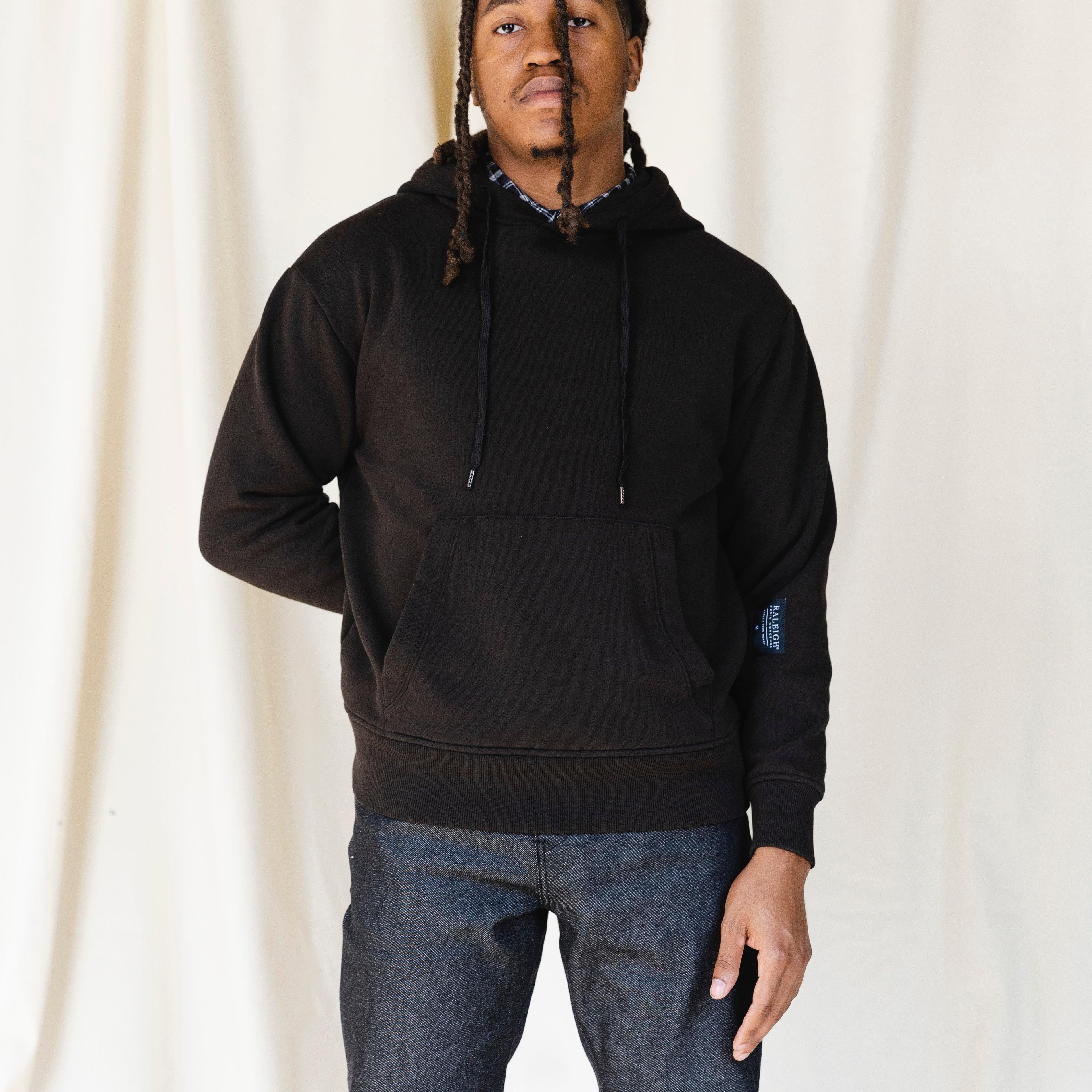 Solid Hooded Sweatshirt Male Product Image