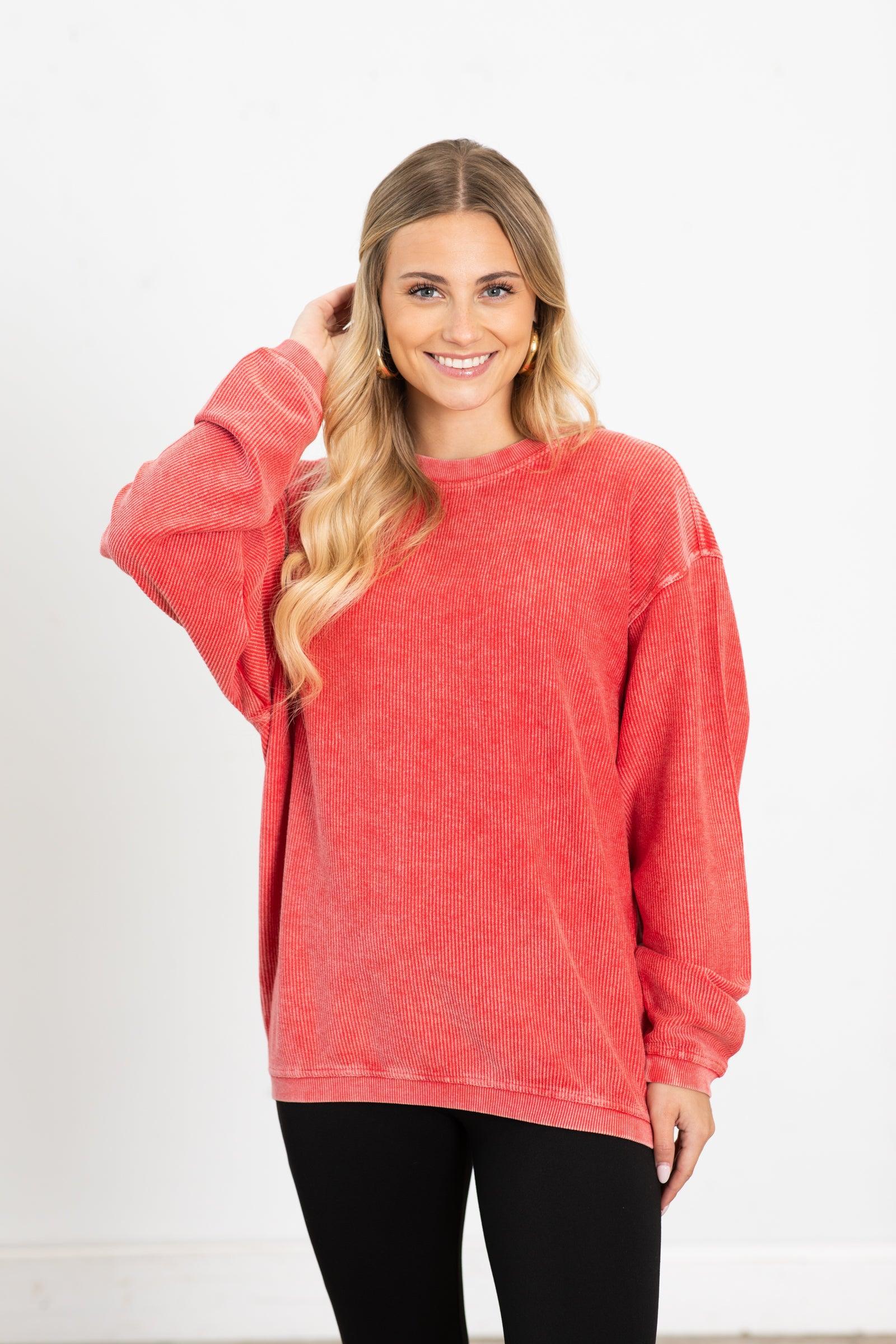 The Casual Comfort Corded Sweatshirt Product Image