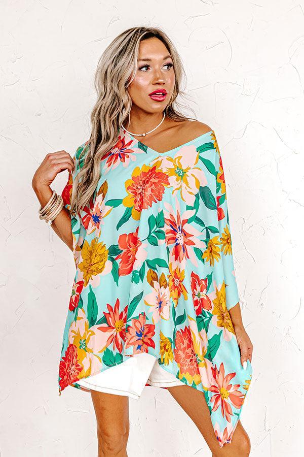 Passing Through Paradise Shift Tunic In Ocean Wave Product Image