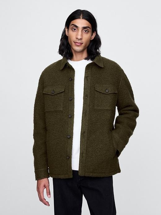 Textured Utility Shirt Jacket Product Image