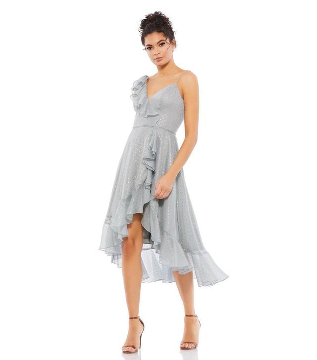 Womens Ieena Ruffled Faux Wrap Midi Dress Product Image