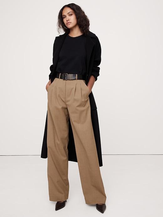 High-Rise Wide-Leg Wool Pant Product Image