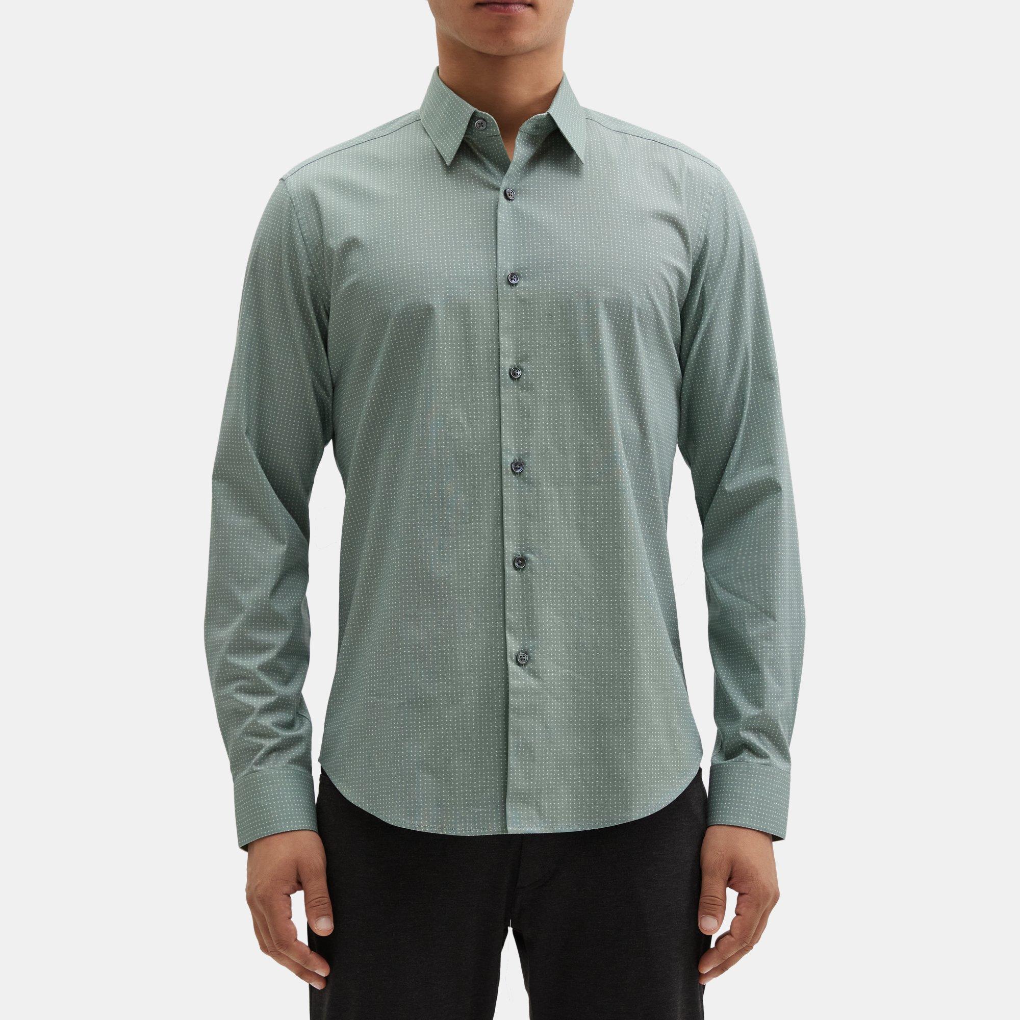 Stretch Cotton-Blend Tailored Shirt | Theory Outlet Product Image