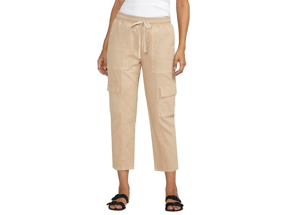 Jag Womens Textured Cargo Cropped Pants Product Image