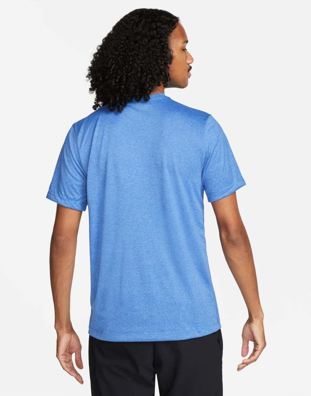 Nike Training Dri-Fit Legend t-shirt in blue Product Image