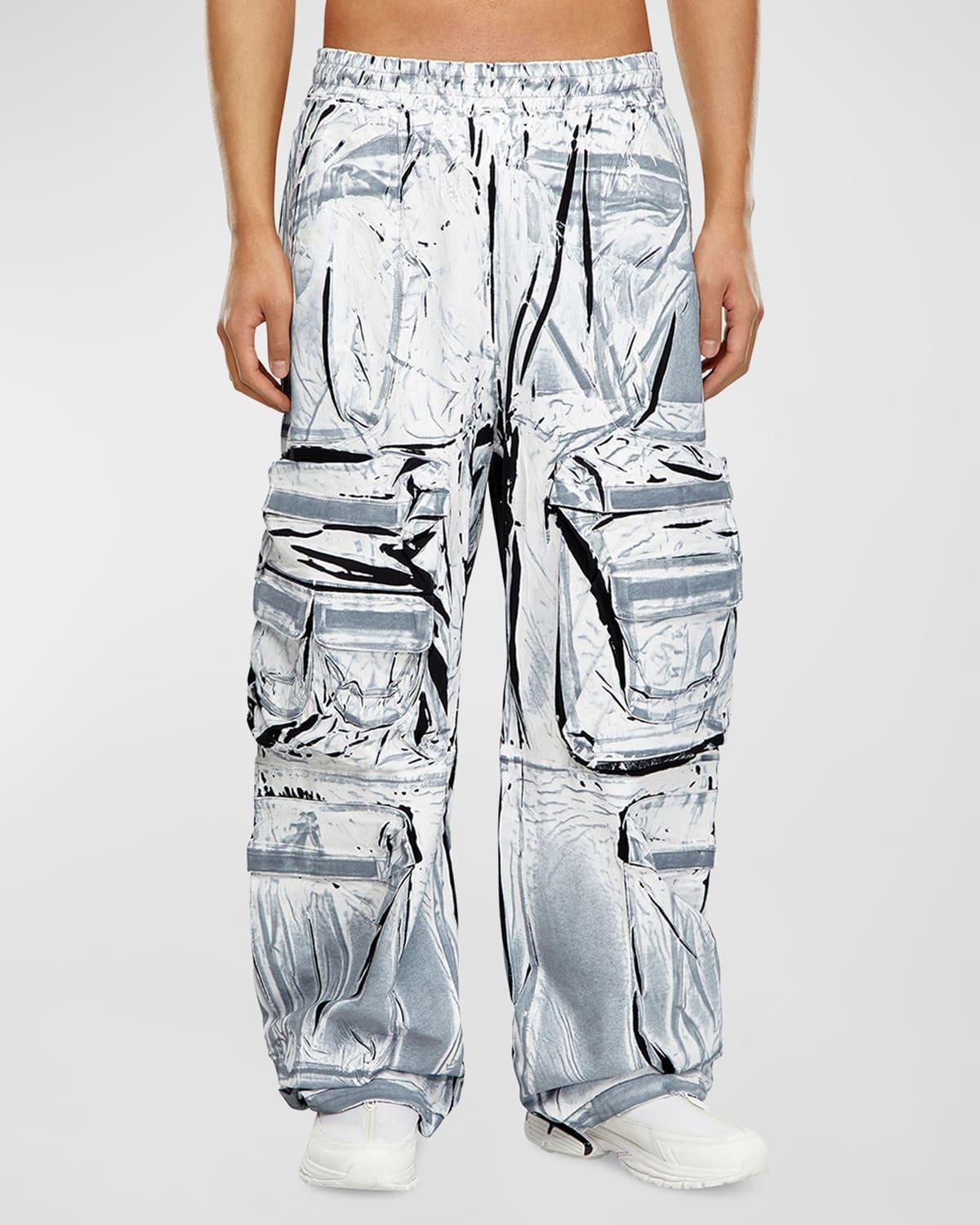 Mens P-Garcia Printed Cargo Trousers Product Image