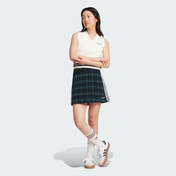 Corduroy Tartan Skirt Product Image