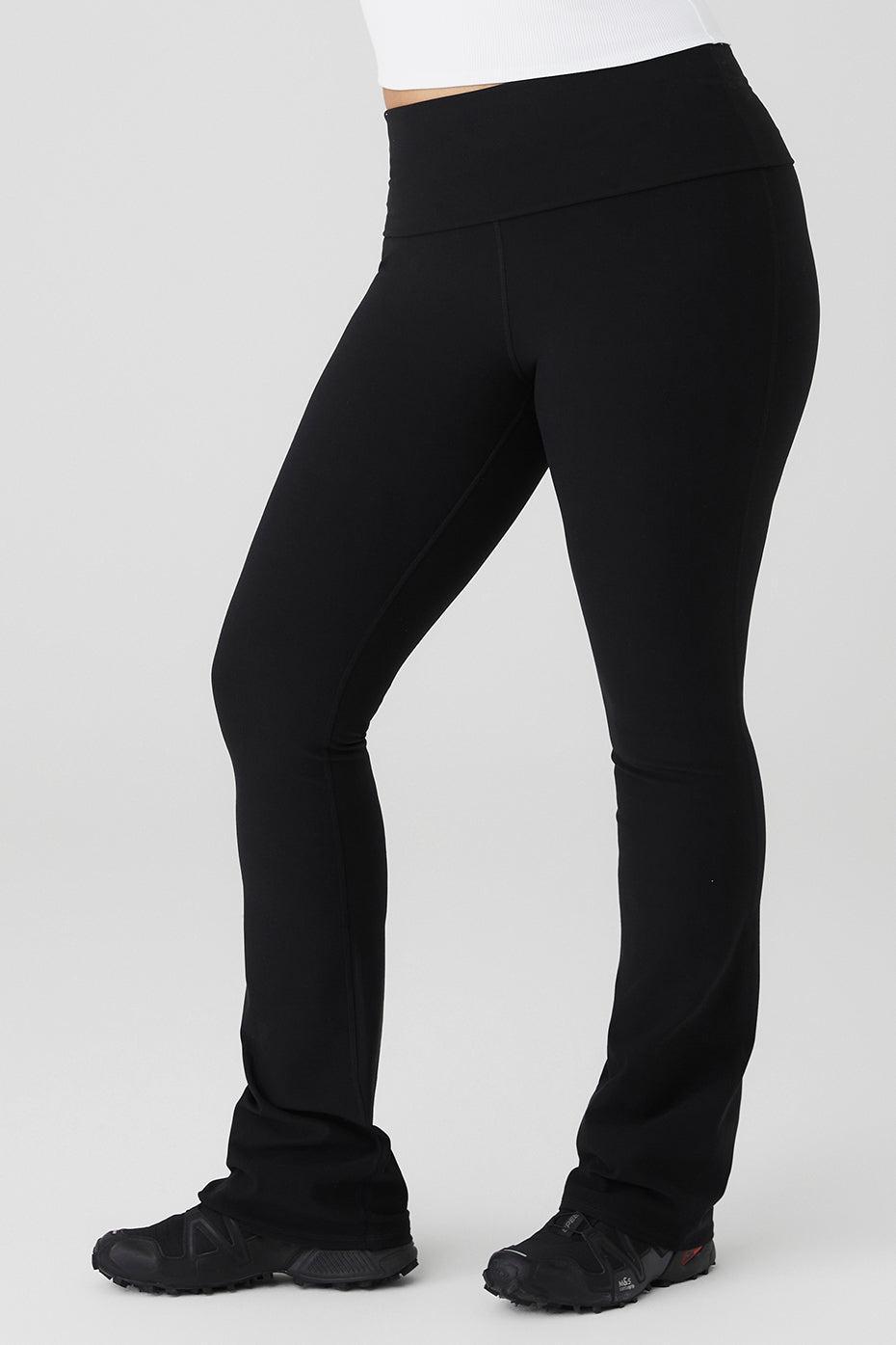 Alosoft Foldover Bootcut Legging - Black Female Product Image