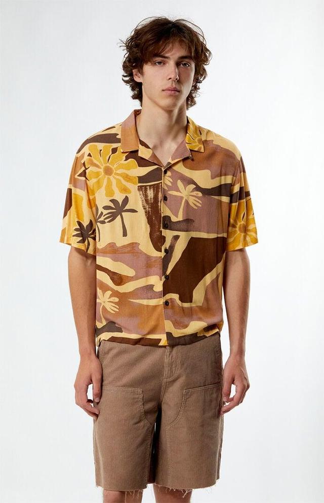 Men's Printed Camp Shirt - Product Image