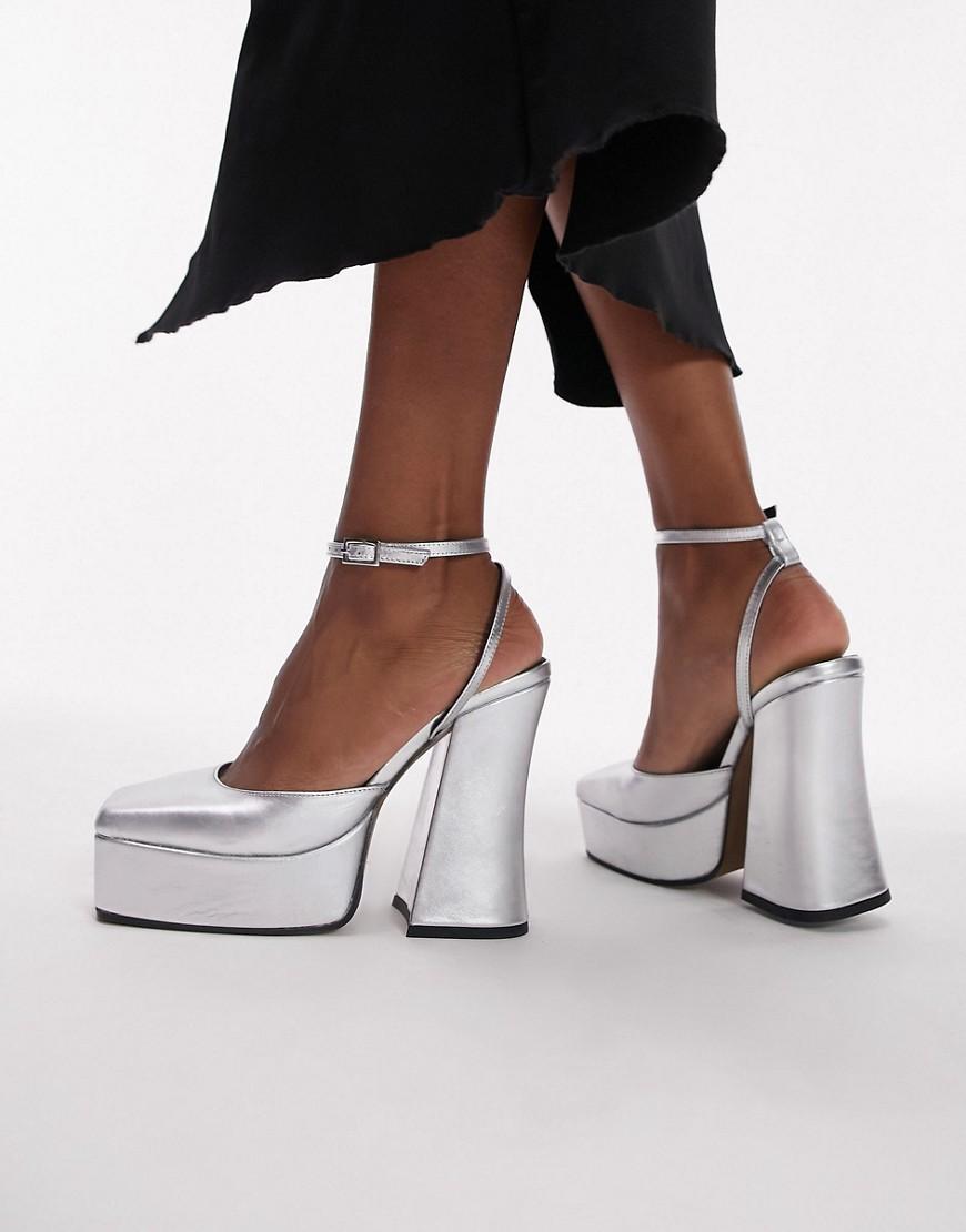 Topshop Sofia premium leather mules Product Image