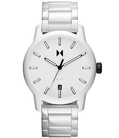 MVMT Mens Classic II Quartz Analog White Ceramic Bracelet Watch Product Image