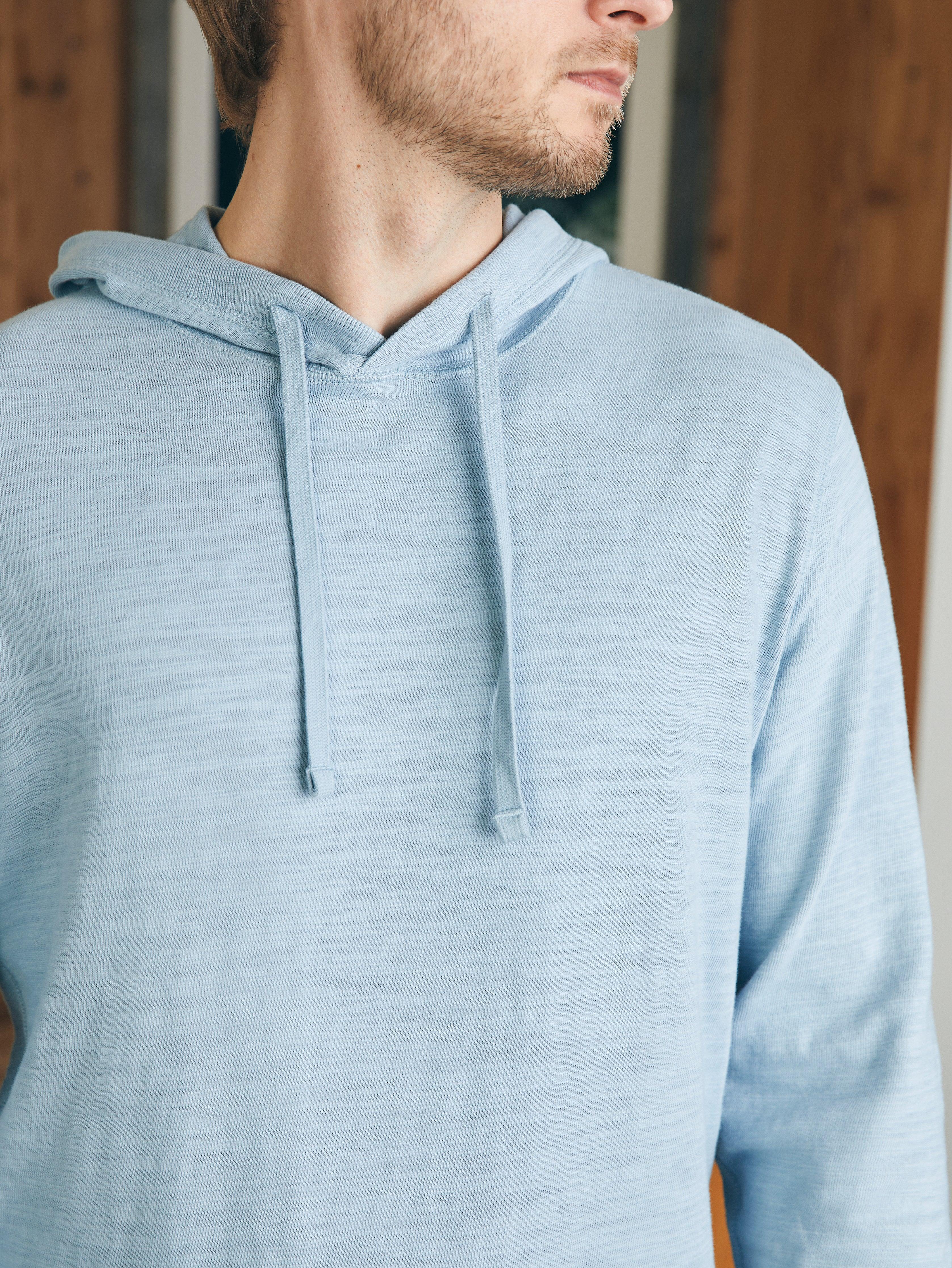 Sunwashed Slub Hoodie (Tall) - Blue Breeze Product Image