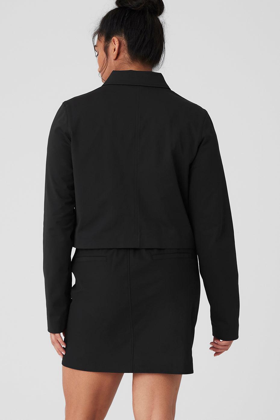 Cropped High Speed Jacket - Black Product Image