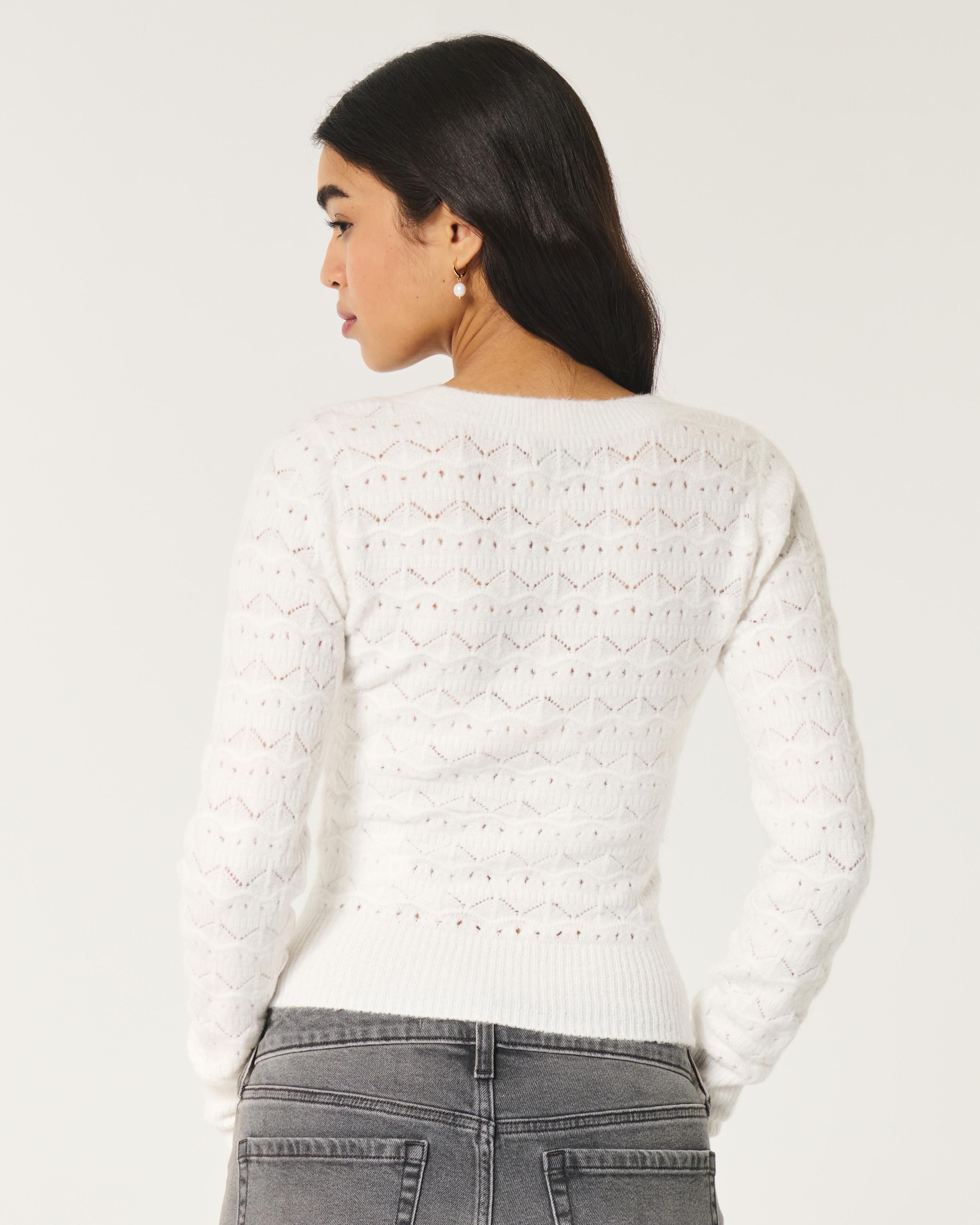 Stitchy V-Neck Sweater Product Image