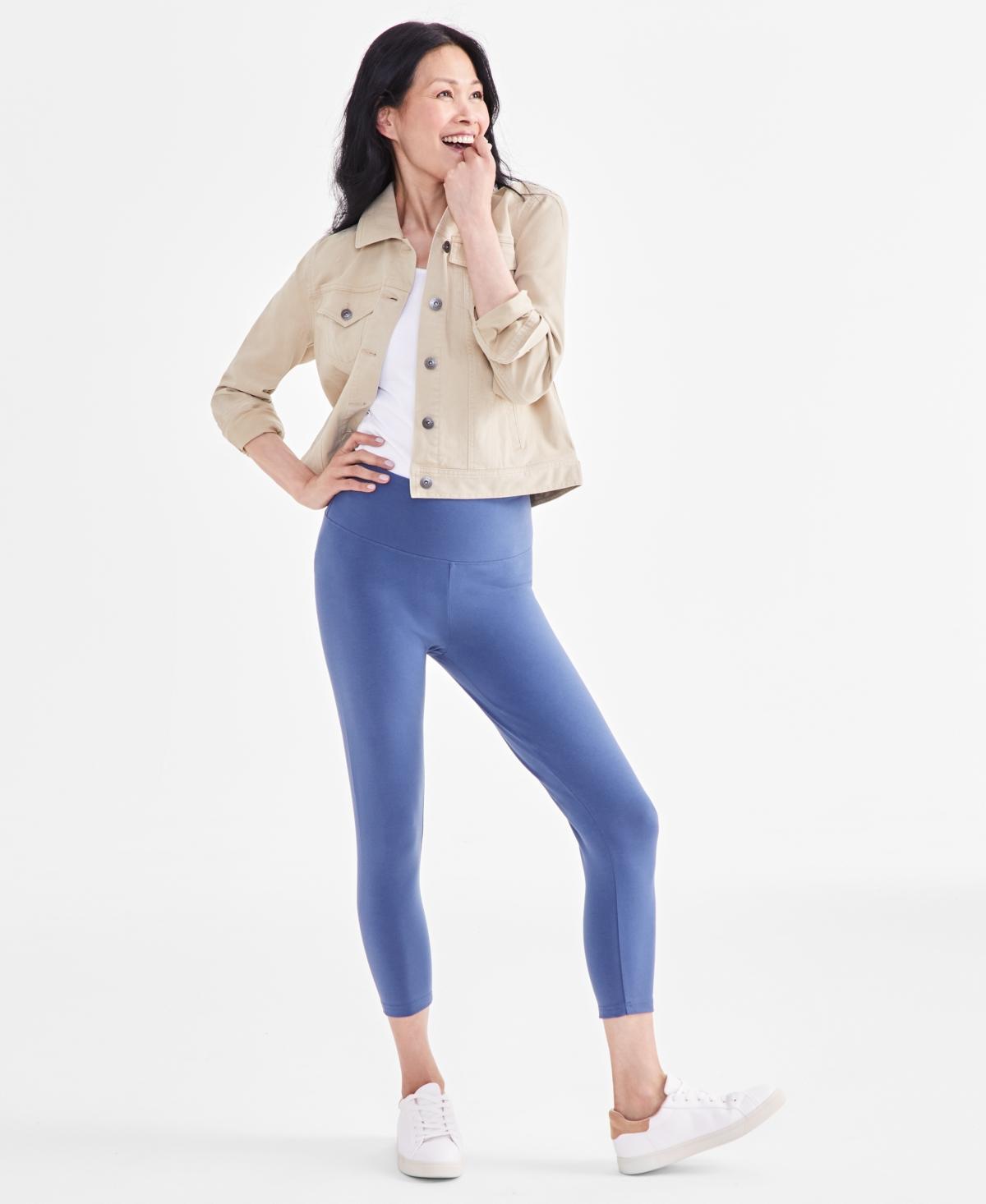 Style & Co Womens High Rise Cropped Pull-On Leggings, Created for Macys Product Image