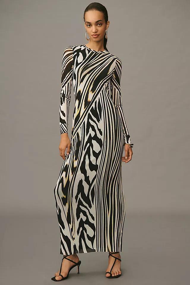 AFRM Didi Long-Sleeve Mesh Maxi Dress Product Image