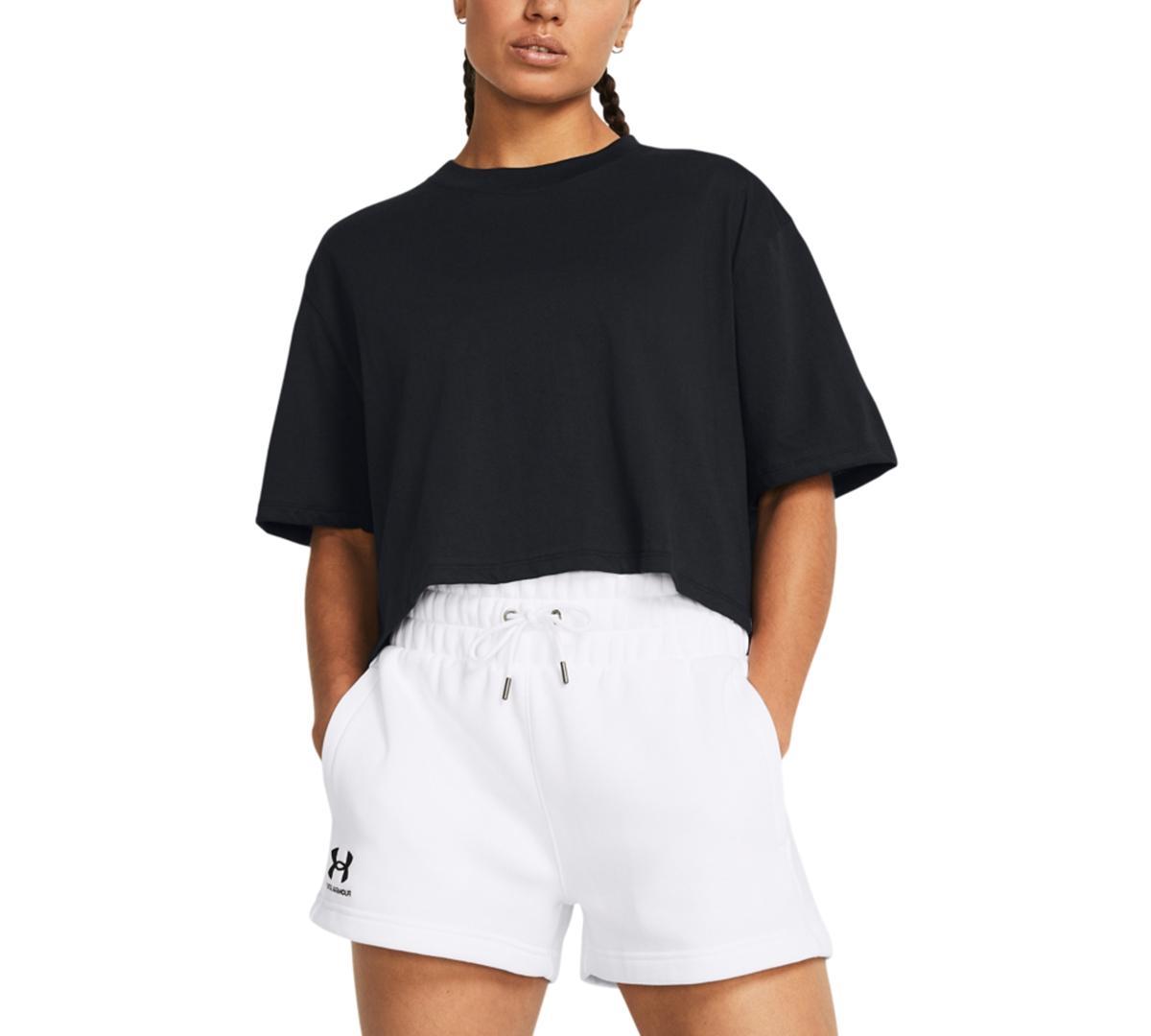 Womens UA Campus Boxy Crop Short Sleeve Product Image