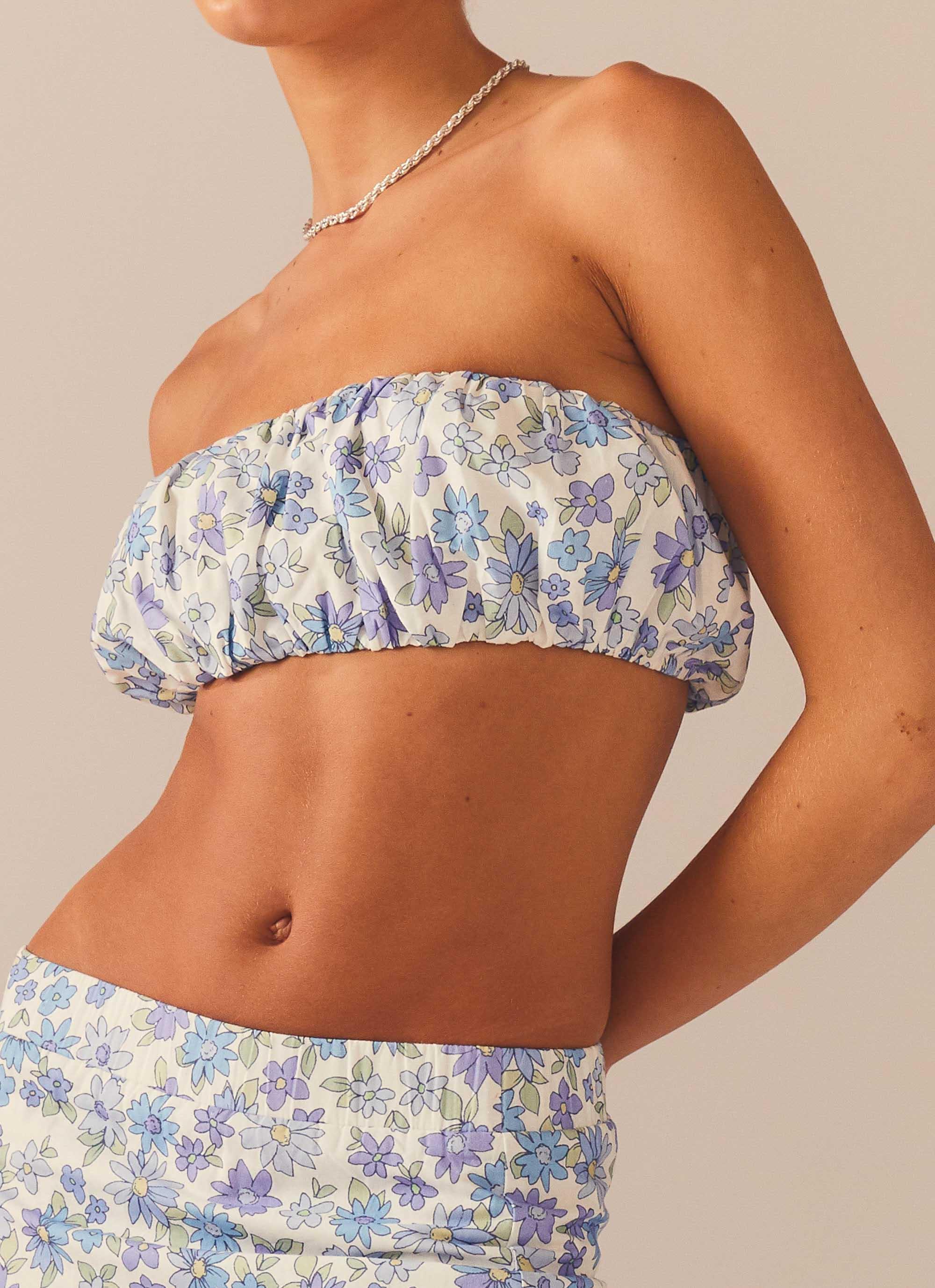 Countryside Picnic Bandeau Top - Daisy Chain Product Image