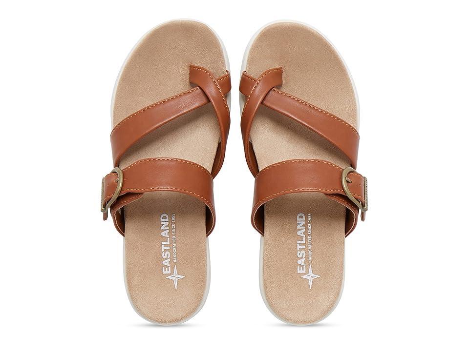 Eastland Sienna Womens Slide Sandals Light Grey Product Image