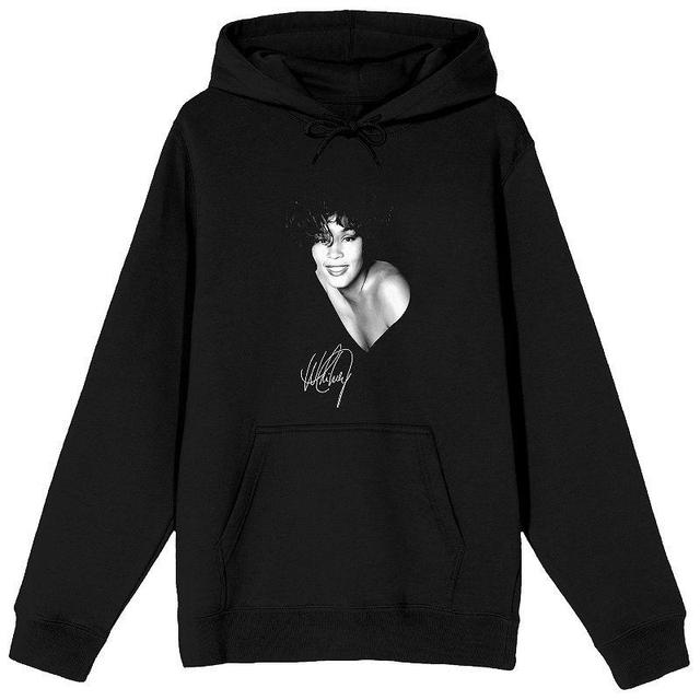 Mens Whitney Houston White Graphic Hoodie Product Image