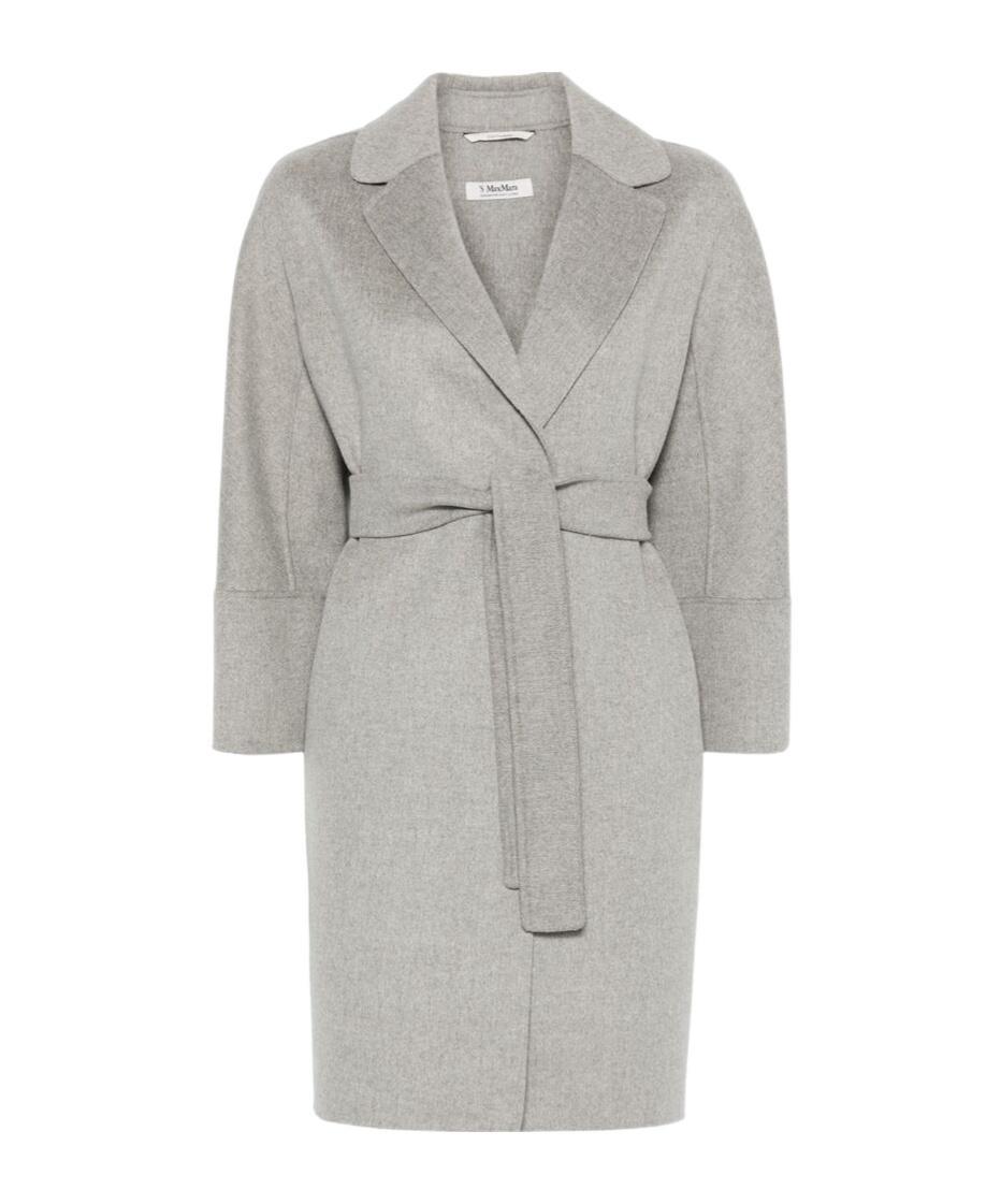 MAX MARA Long-sleeved Coat In Gray Product Image