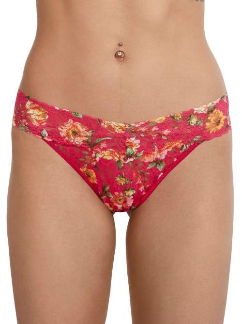 Hanky Panky Womens Printed Signature Lace Original Rise Thong Product Image