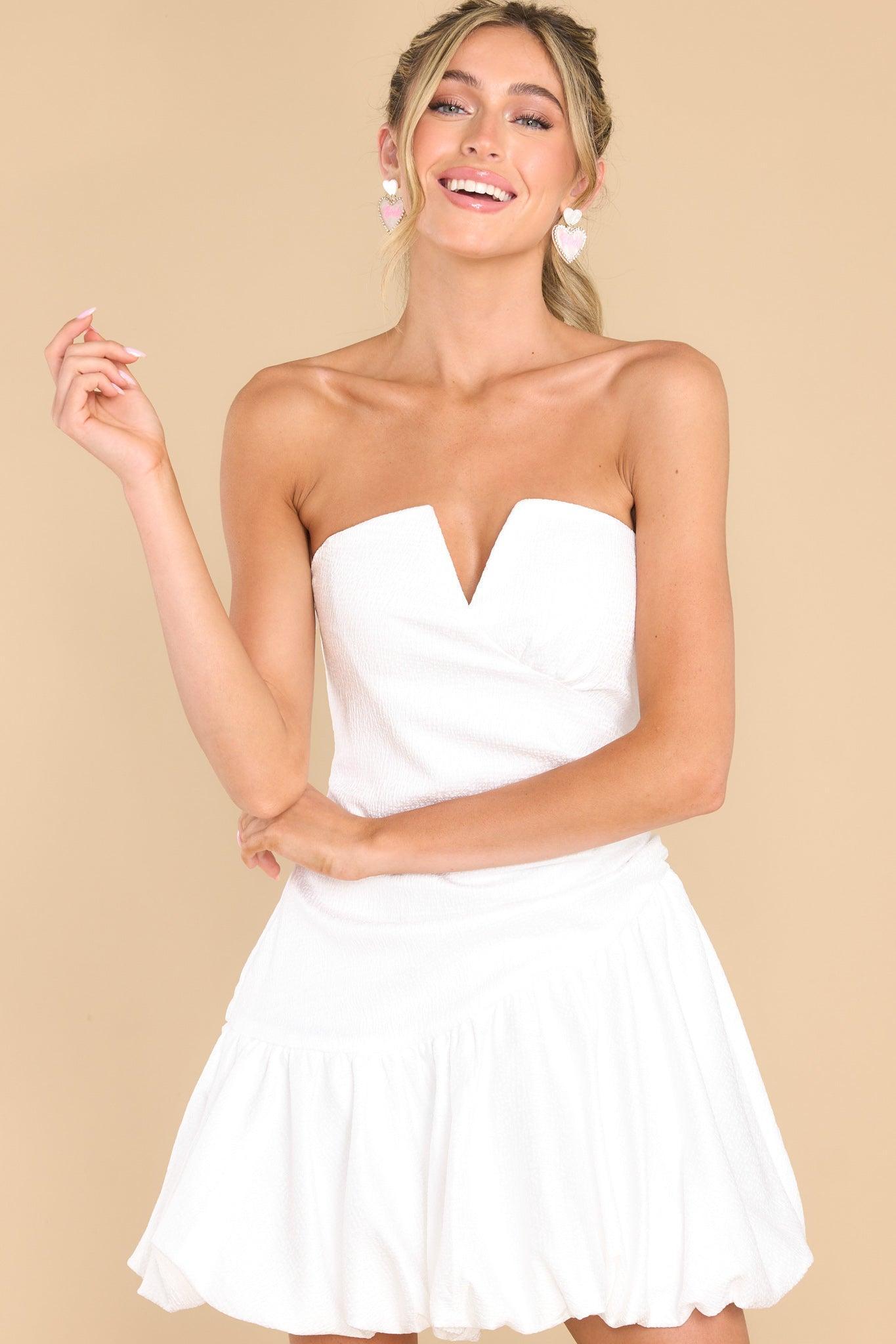 Endlessly Bold White Dress Product Image