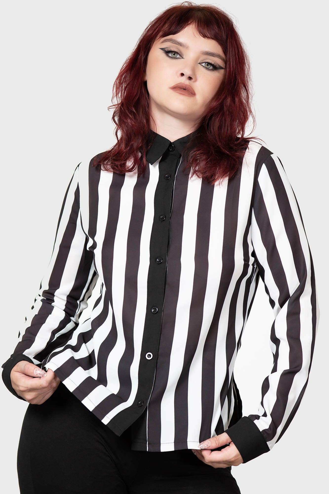 Stripe Down Shirt Female Product Image