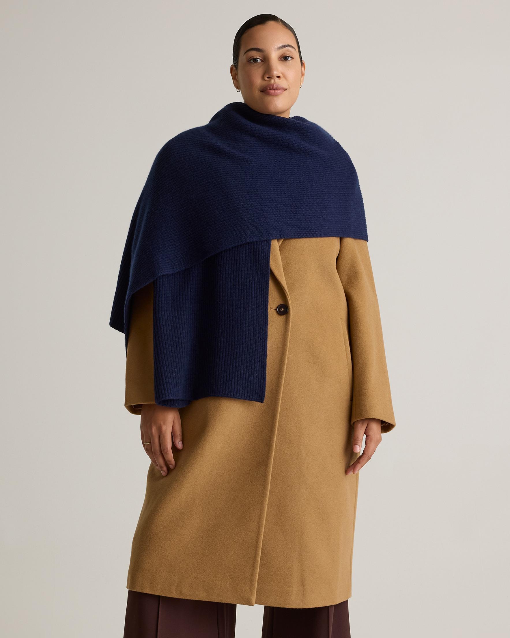 Mongolian Cashmere Ribbed Wrap Product Image