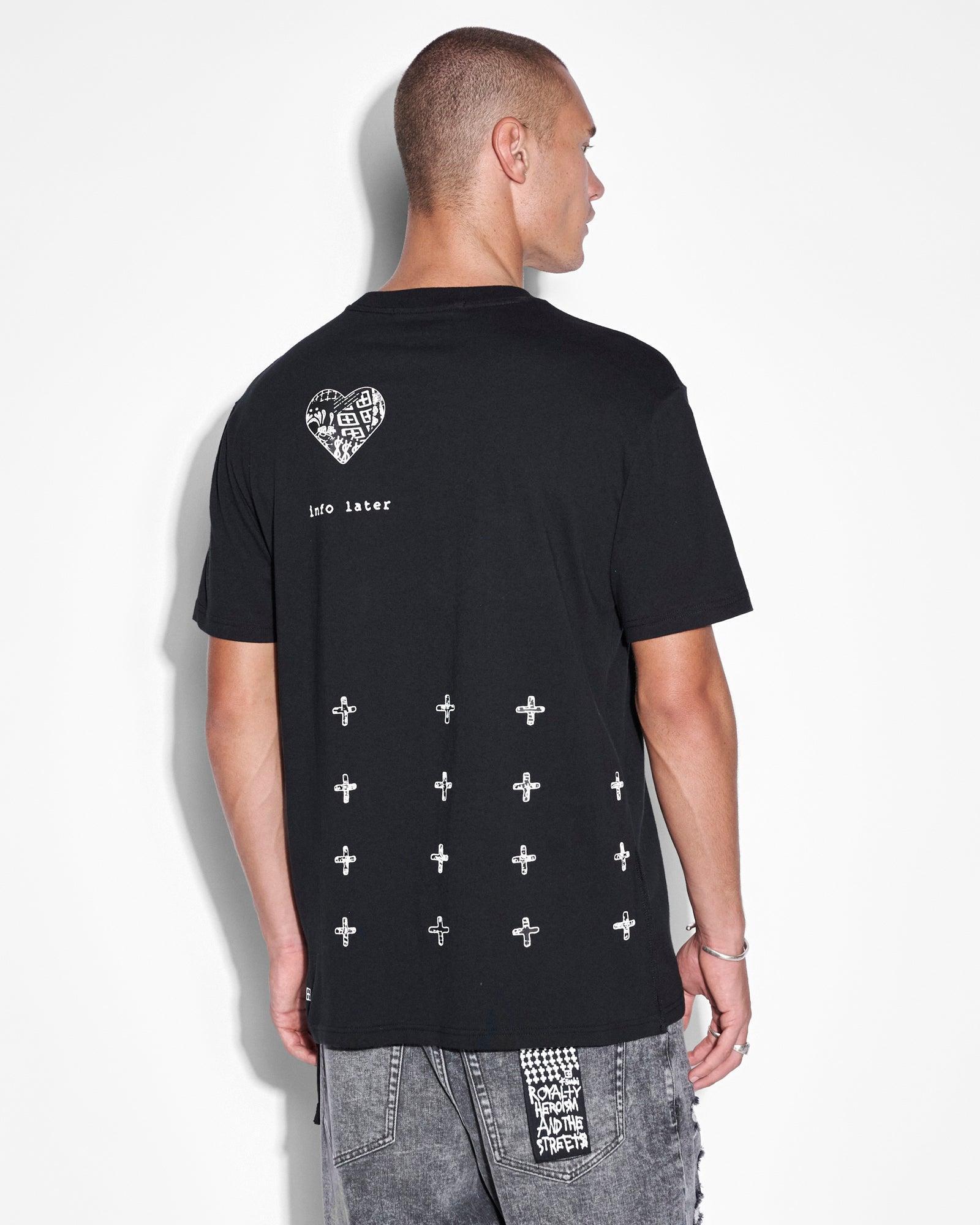 IKONIK KASH SS TEE JET BLACK Male Product Image