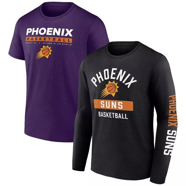 Mens Fanatics Branded Purple/Black Phoenix Suns Two-Pack Just Net Combo Set Product Image