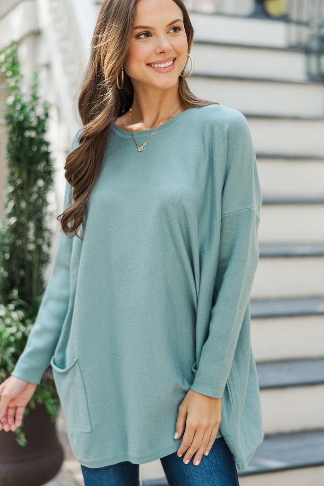 Loving My Life Olive Green Pocket Tunic Female Product Image