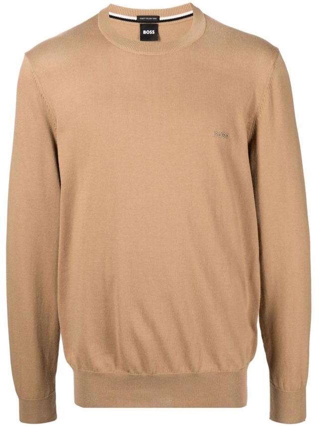 Pacas-l Logo-embroidered Jumper In Neutrals Product Image