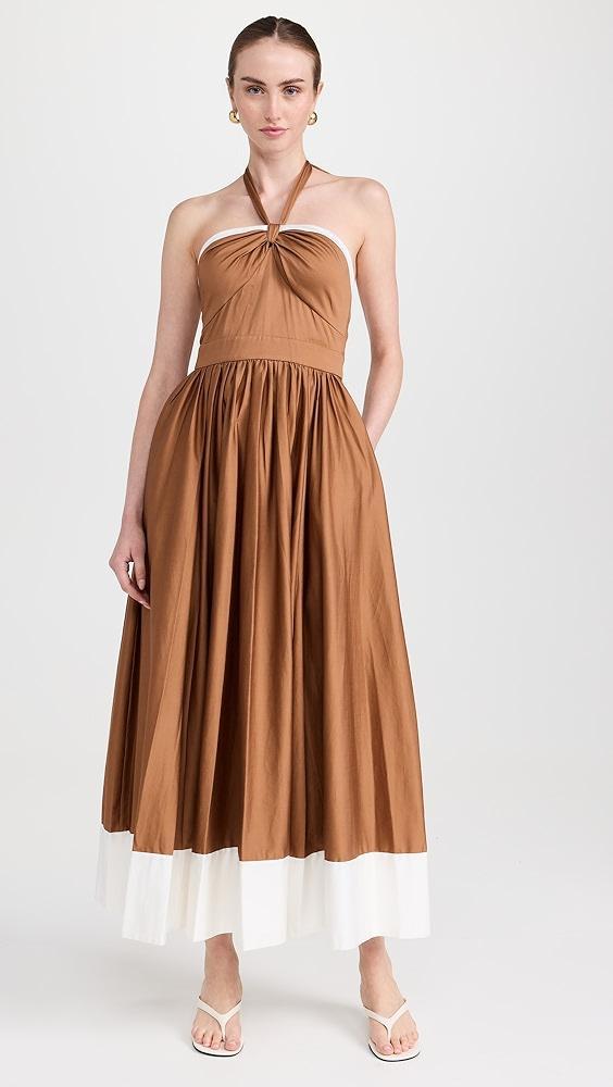 alice + olivia Beatrix Sweetheart Tie Neck Dress | Shopbop Product Image