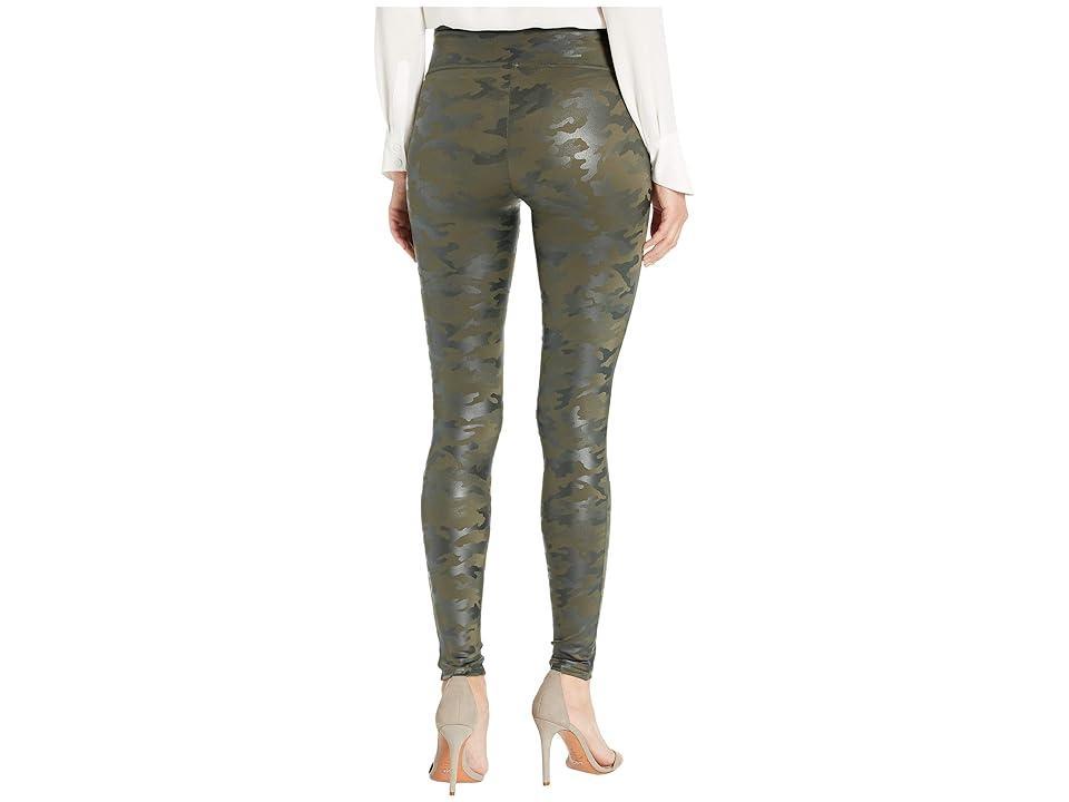 Spanx Women's Faux Leather Camo Legging Matte Black Camo Product Image