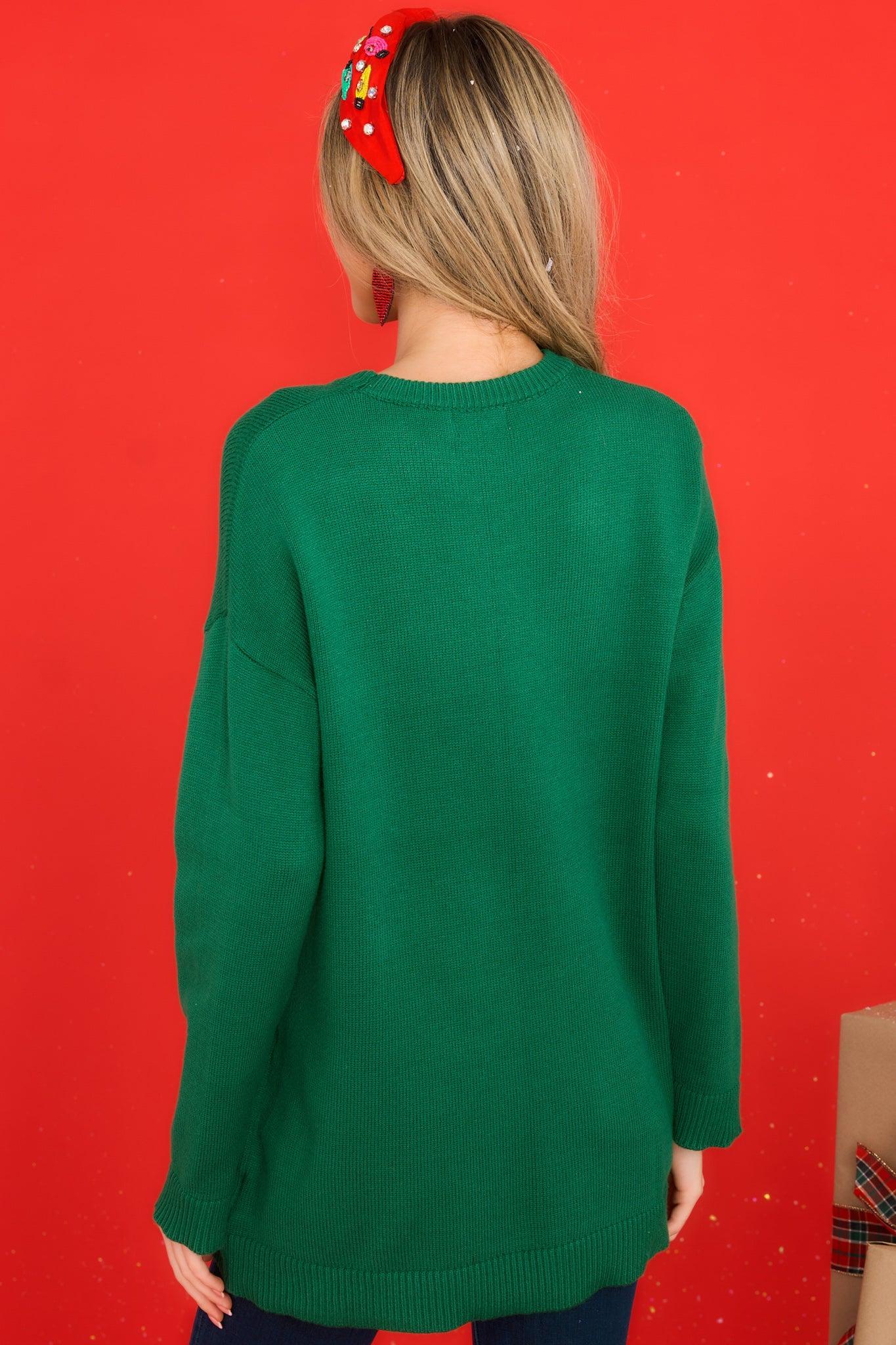 How I'm Feeling Emerald Sweater Green Product Image