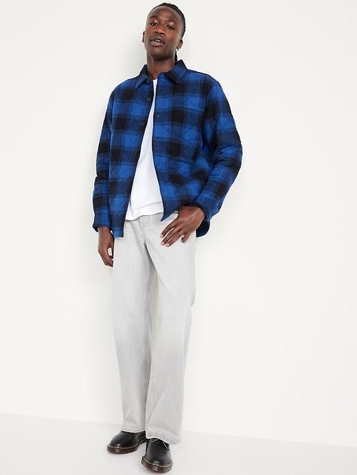 Quilted Button-Down Shacket Product Image